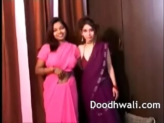 Indian Academy Girls In Sari Lesbian Mind Blowing XXX Porn